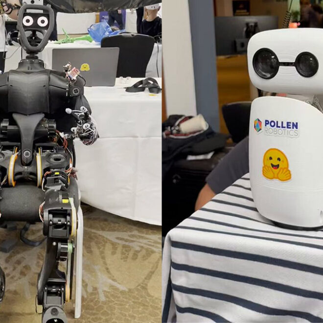 Hugging Face has launched a humanoid robot priced at ₹2.5 lakh and a desktop robot priced at ₹25,000.